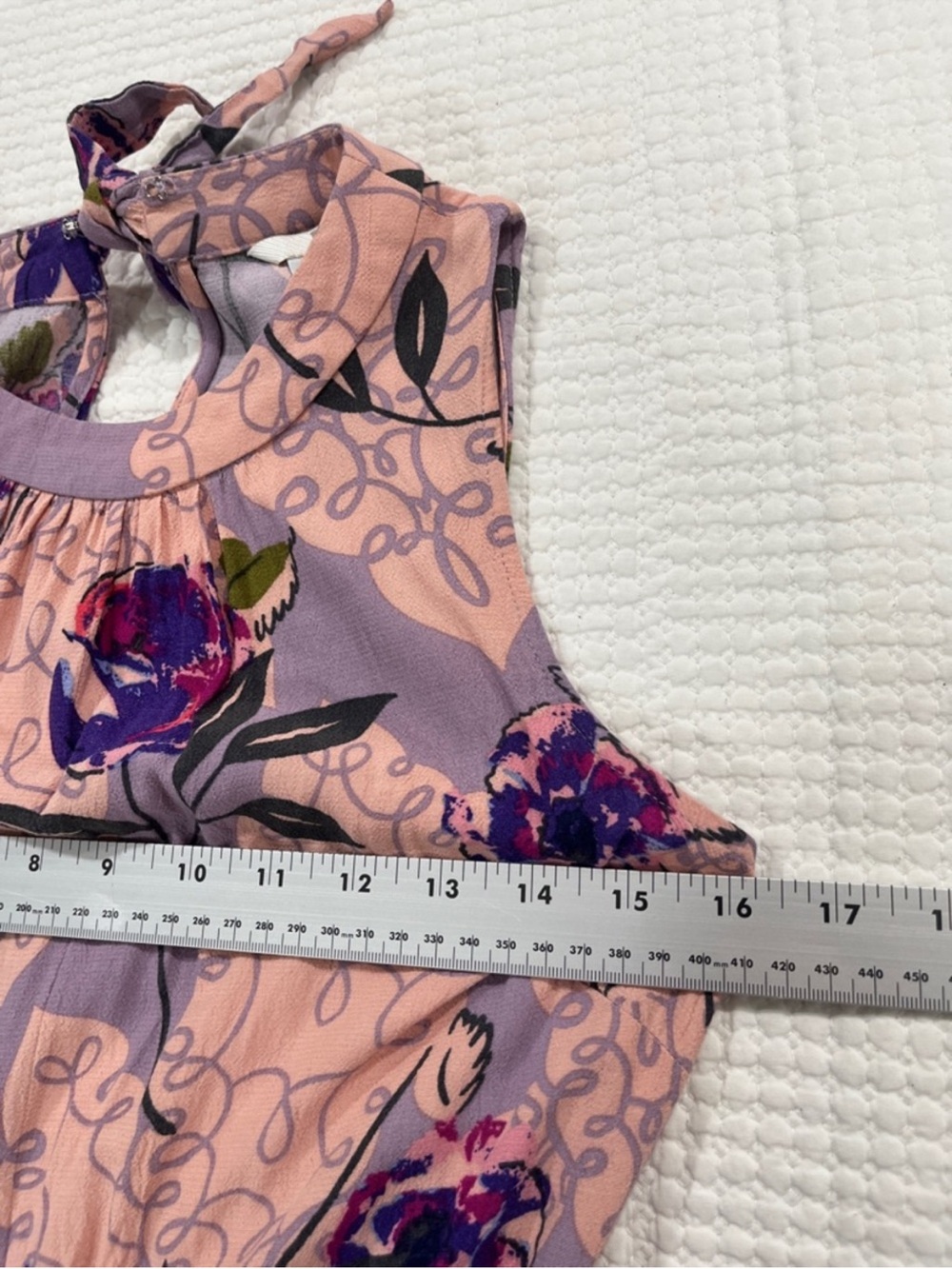 Boden Floral Midi Dress 6 Wedding Guest Tea Garden Party Sleeveless pocket - Picture 9 of 11